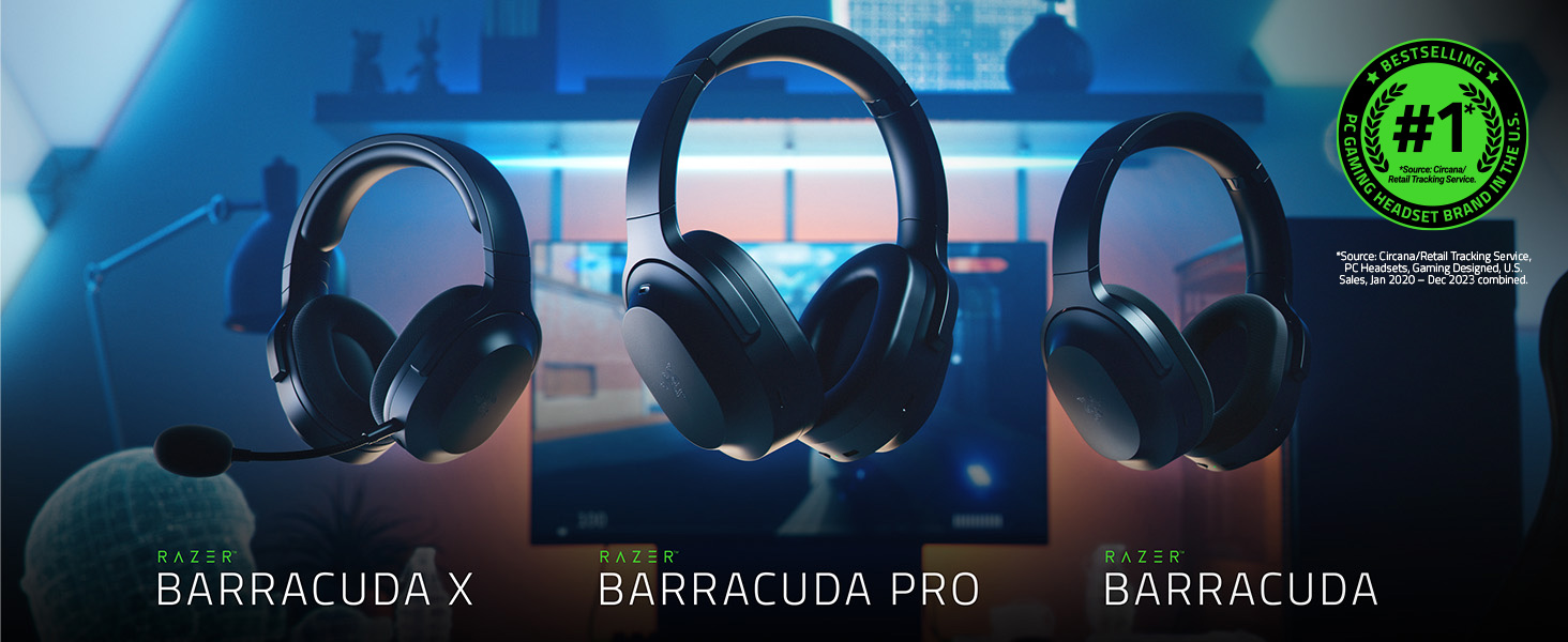 Amazon.com: Razer Barracuda Pro Wireless Gaming Headset (PC